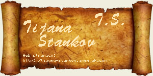 Tijana Stankov vizit kartica